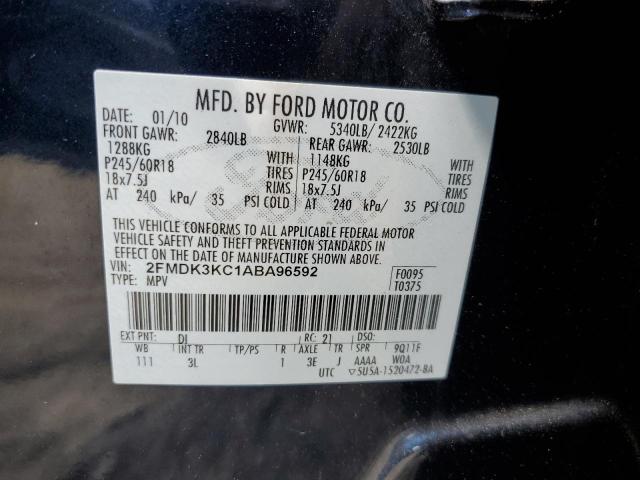 Photo 10 from auction – 2010 FORD EDGE LIMIT with VIN 2FMDK3KC1ABA96592