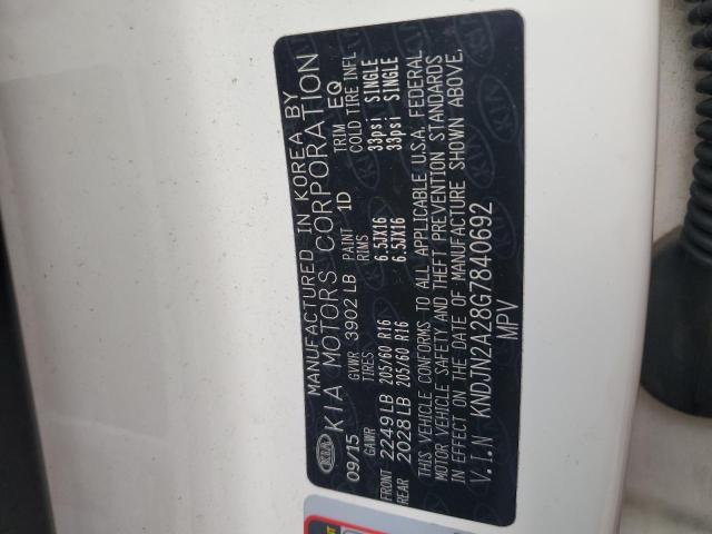 Photo 10 from auction – 2016 KIA SOUL with VIN KNDJN2A28G7840692