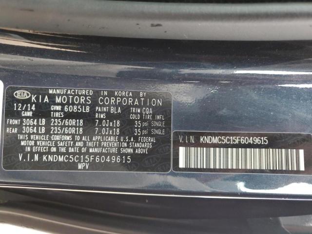 Photo 10 from auction – 2015 KIA SEDONA EX with VIN KNDMC5C15F6049615