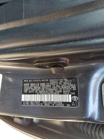 Photo 10 from auction – 2011 TOYOTA COROLLA BA with VIN 2T1BU4EE4BC655859