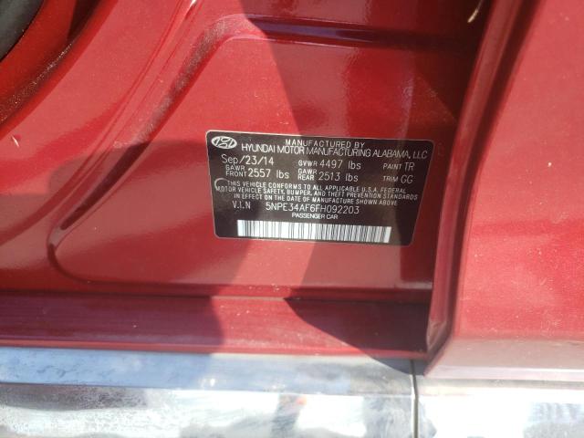 Photo 10 from auction – 2015 HYUNDAI SONATA SPO with VIN 5NPE34AF6FH092203