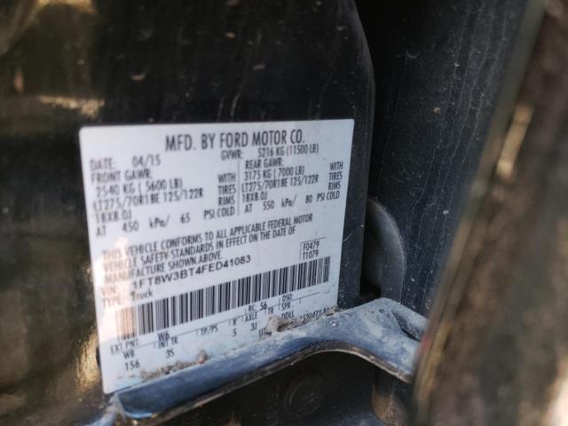 Photo 10 from auction – 2015 FORD F350 SUPER with VIN 1FT8W3BT4FED41083