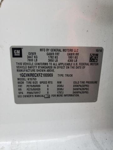 Photo 10 from auction – 2015 CHEVROLET SILVERADO with VIN 1GCVKRECXFZ180969