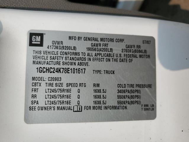 Photo 10 from auction – 2008 CHEVROLET SILVERADO with VIN 1GCHC24K78E101617