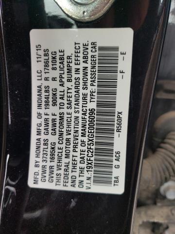 Photo 10 from auction – 2016 HONDA CIVIC LX with VIN 19XFC2F5XGE006096