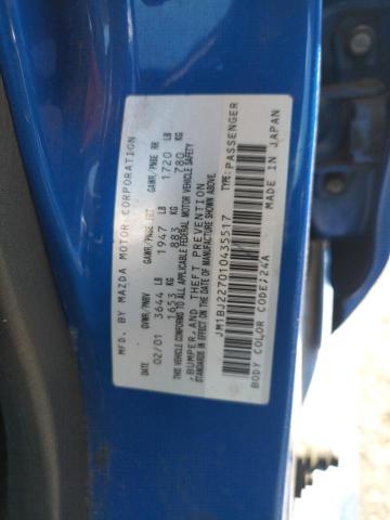Photo 10 from auction – 2001 MAZDA PROTEGE MP with VIN JM1BJ227010435517