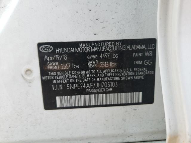 Photo 10 from auction – 2018 HYUNDAI SONATA SE with VIN 5NPE24AF7JH705103