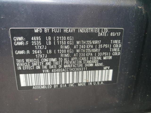Снимка 10 от търг – 2017 SUBARU OUTBACK 2. с VIN 4S4BSACC1H3369311
