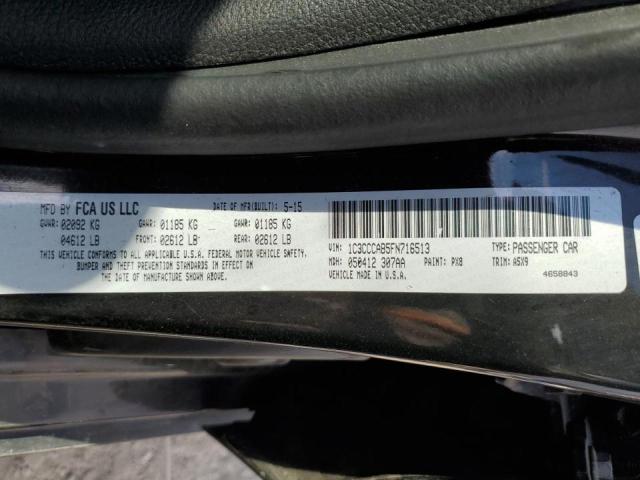 Photo 10 from auction – 2015 CHRYSLER 200 LIMITE with VIN 1C3CCCAB5FN716513