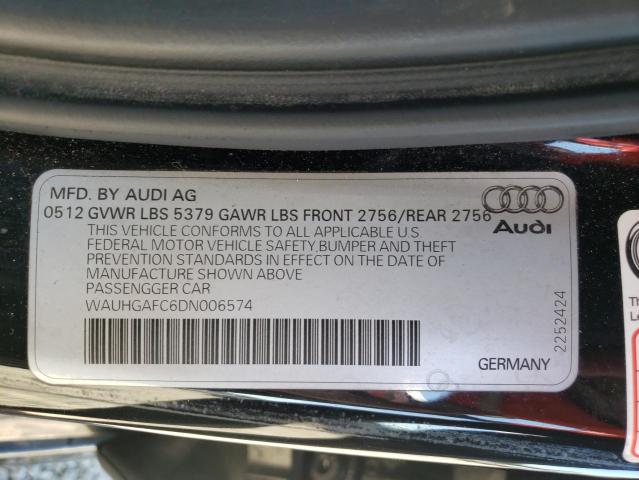 Photo 10 from auction – 2013 AUDI A6 PRESTIG with VIN WAUHGAFC6DN006574