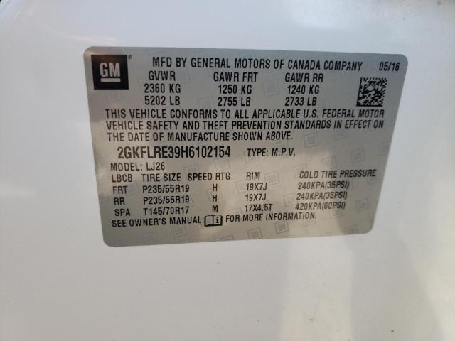 Photo 10 from auction – 2017 GMC TERRAIN DE with VIN 2GKFLRE39H6102154