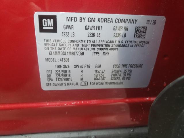 Photo 10 from auction – 2021 BUICK ENCORE GX with VIN KL4MMDSL1MB077050