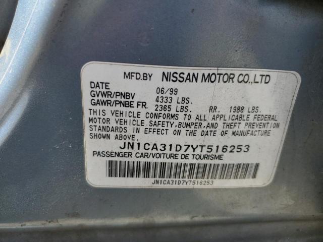 Photo 10 from auction – 2000 NISSAN MAXIMA GLE with VIN JN1CA31D7YT516253