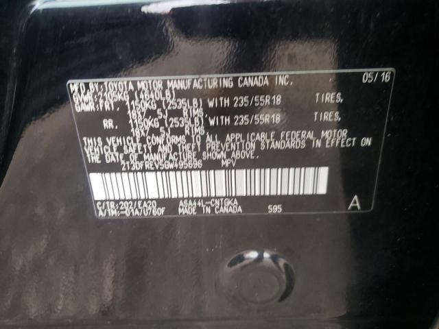 Photo 10 from auction – 2016 TOYOTA RAV4 LIMIT with VIN 2T3DFREV5GW495696
