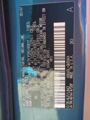 Photo 10 from auction – 2007 TOYOTA SEQUOIA SR with VIN 5TDBT44AX7S289020