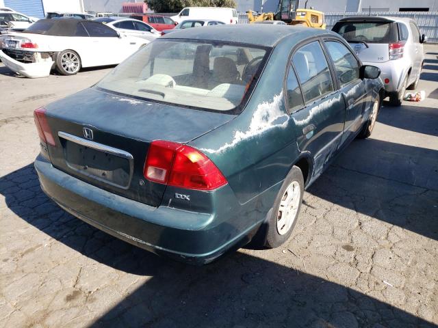Photo 4 from auction – 2001 HONDA CIVIC DX with VIN 2HGES16251H610084
