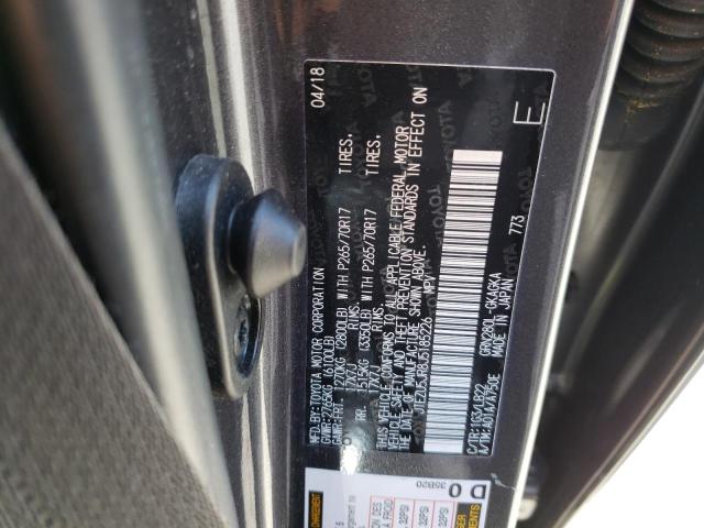 Photo 10 from auction – 2018 TOYOTA 4RUNNER SR with VIN JTEZU5JR8J5185226