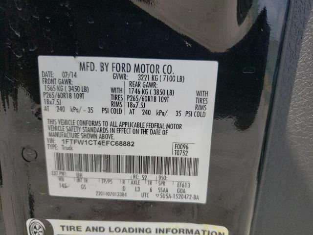 Photo 10 from auction – 2014 FORD F150 SUPER with VIN 1FTFW1CT4EFC68882