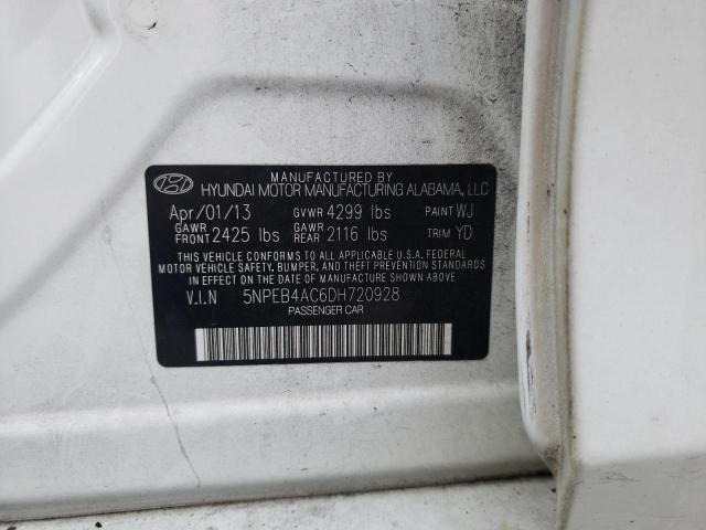 Photo 10 from auction – 2013 HYUNDAI SONATA GLS with VIN 5NPEB4AC6DH720928