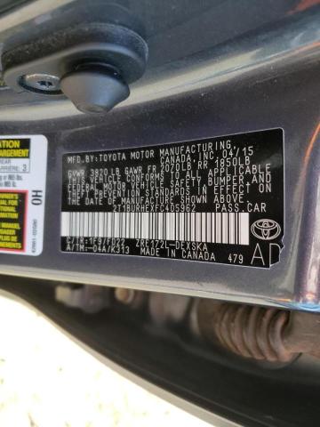 Photo 10 from auction – 2015 TOYOTA COROLLA L with VIN 2T1BURHEXFC405962