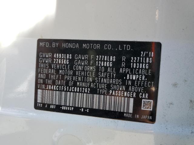 Photo 10 from auction – 2018 ACURA RLX TECH with VIN JH4KC1F51JC001262