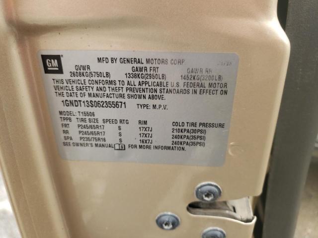 Photo 10 from auction – 2006 CHEVROLET TRAILBLAZE with VIN 1GNDT13S062355671