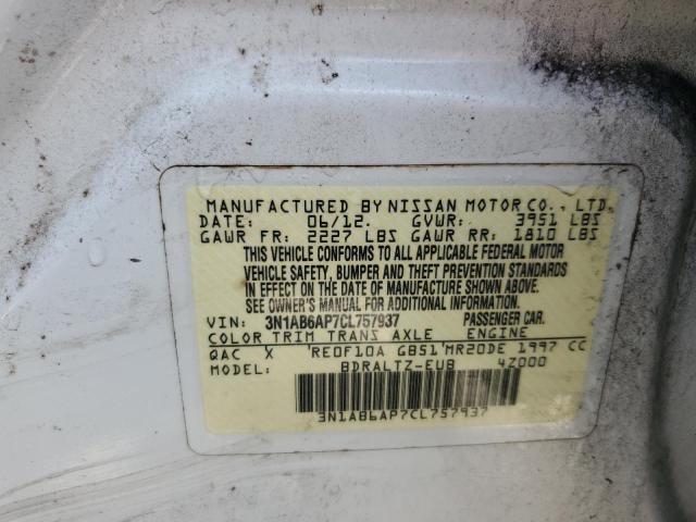 Photo 10 from auction – 2012 NISSAN SENTRA 2.0 with VIN 3N1AB6AP7CL757937