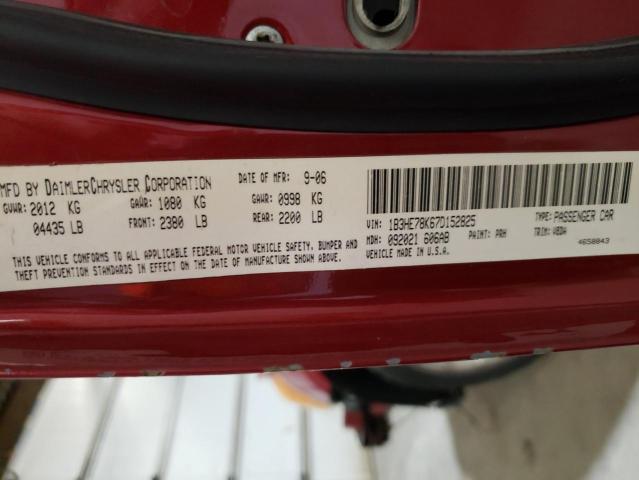 Photo 10 from auction – 2007 DODGE CALIBER R/ with VIN 1B3HE78K67D152825