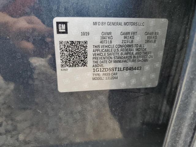 Photo 10 from auction – 2020 CHEVROLET MALIBU LT with VIN 1G1ZD5ST1LF045443