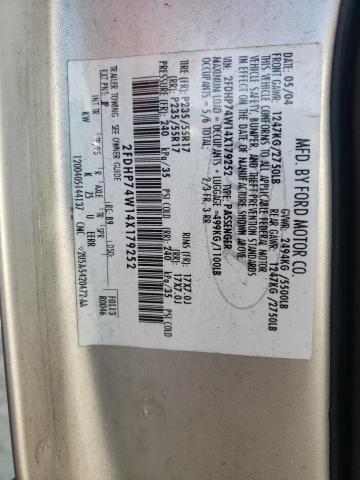 Photo 10 from auction – 2004 FORD CROWN VICT with VIN 2FDHP74W14X179252