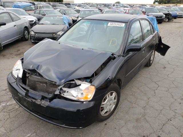 Photo 2 from auction – 2002 HONDA CIVIC LX with VIN 2HGES16562H600143