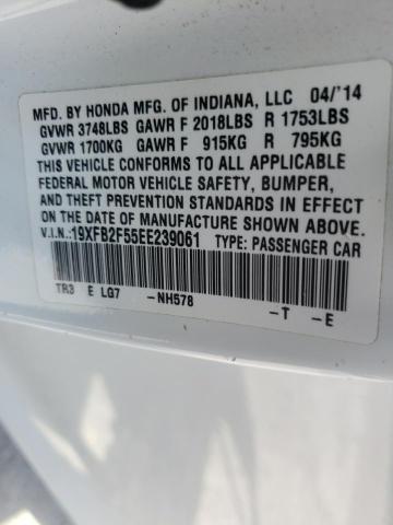 Photo 10 from auction – 2014 HONDA CIVIC LX with VIN 19XFB2F55EE239061