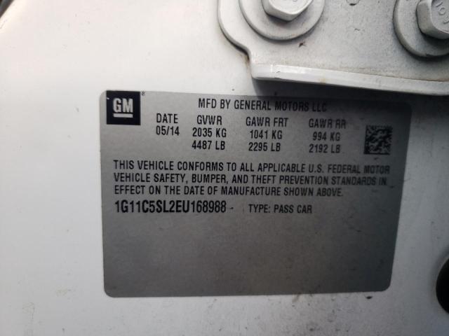 Photo 10 from auction – 2014 CHEVROLET MALIBU 1LT with VIN 1G11C5SL2EU168988