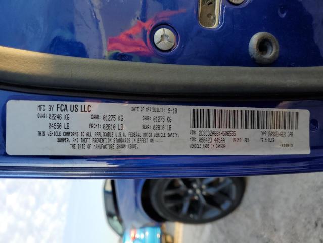 Photo 10 from auction – 2019 DODGE CHALLENGER with VIN 2C3CDZAG8KH506535