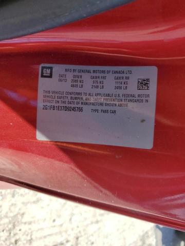 Photo 10 from auction – 2013 CHEVROLET CAMARO LT with VIN 2G1FB1E37D9245766