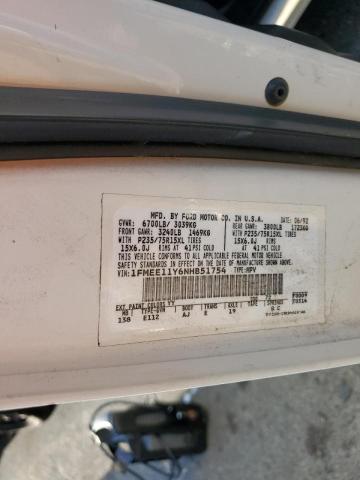 Photo 10 from auction – 1992 FORD ECONOLINE with VIN 1FMEE11Y6NHB51754