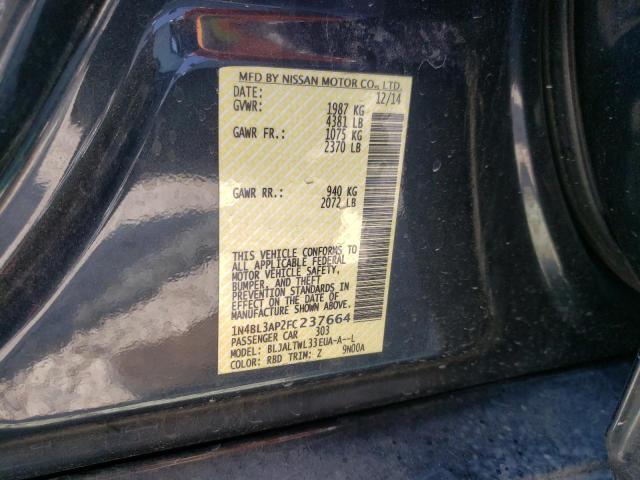 صورة رقم 10 من المزاد - 2015 NISSAN ALTIMA 3.5 مع VIN 1N4BL3AP2FC237664