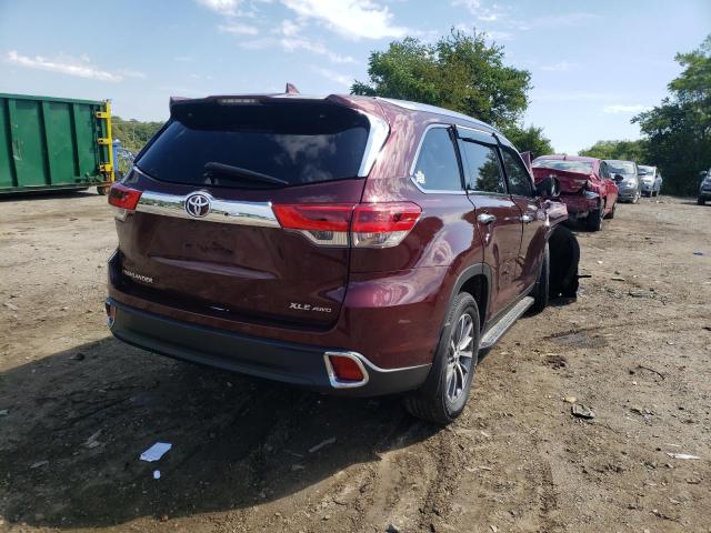 Photo 4 from auction – 2019 TOYOTA HIGHLANDER with VIN 5TDJZRFH7KS725428