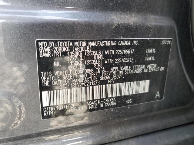 Photo 10 from auction – 2021 TOYOTA RAV4 LE with VIN 2T3F1RFV2MC231273