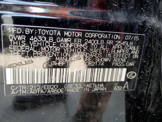Photo 10 from auction – 2015 LEXUS IS 250 with VIN JTHBF1D28F5082174