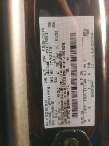 Photo 10 from auction – 2021 FORD F150 SUPER with VIN 1FTFX1E59MFC86112