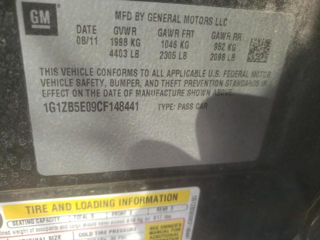 Zdjęcie 10 z aukcji – 2012 CHEVROLET MALIBU LS z VIN 1G1ZB5E09CF148441