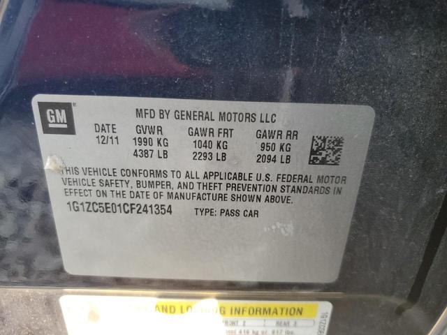 Photo 10 from auction – 2012 CHEVROLET MALIBU 1LT with VIN 1G1ZC5E01CF241354