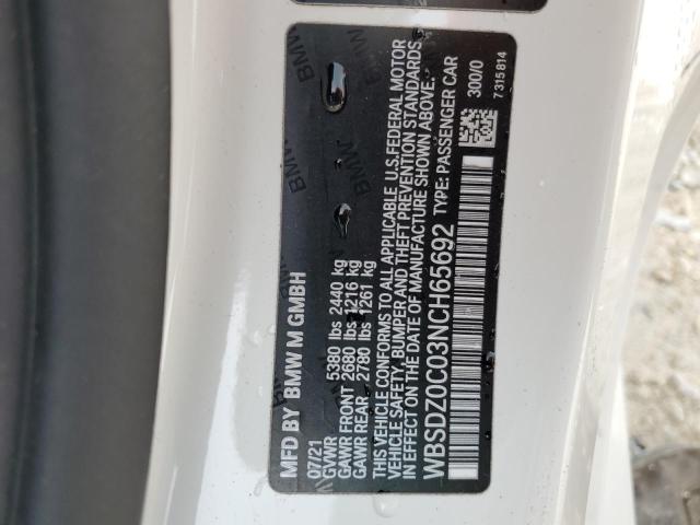Photo 10 from auction – 2022 BMW M8 with VIN WBSDZ0C03NCH65692