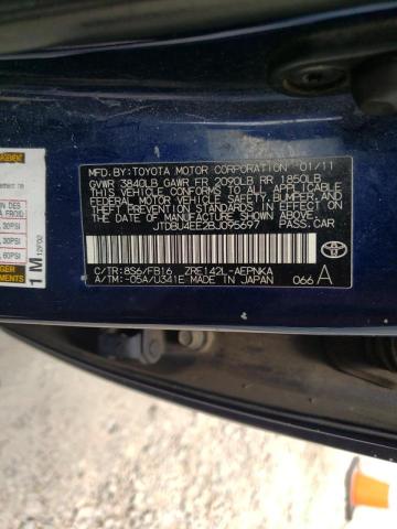 Photo 10 from auction – 2011 TOYOTA COROLLA BA with VIN JTDBU4EE2BJ095697