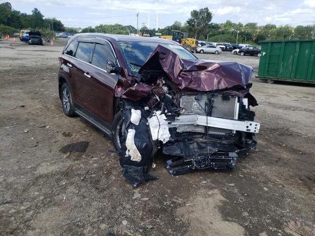 Photo 1 from auction – 2019 TOYOTA HIGHLANDER with VIN 5TDJZRFH7KS725428