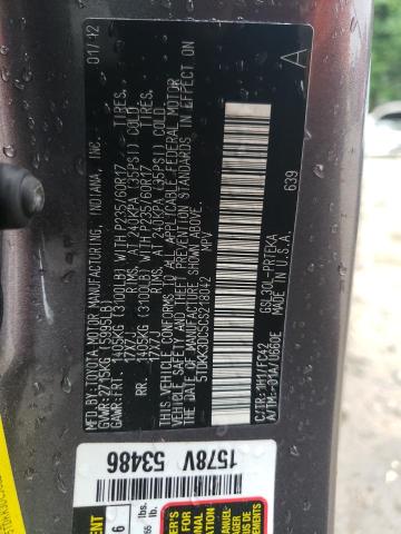 Photo 10 from auction – 2012 TOYOTA SIENNA LE with VIN 5TDKK3DC5CS218042