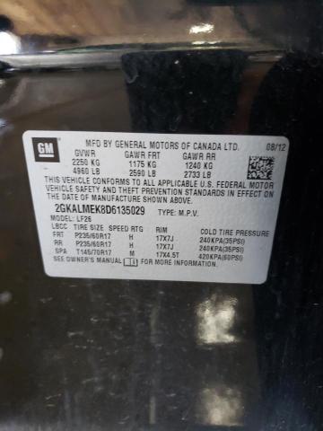 Photo 10 from auction – 2013 GMC TERRAIN SL with VIN 2GKALMEK8D6135029