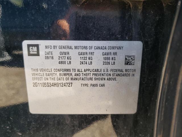Photo 10 from auction – 2017 CHEVROLET IMPALA LT with VIN 2G1105S34H9124727