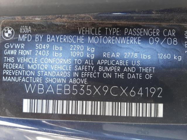 Photo 10 from auction – 2019 BMW 650 I with VIN WBAEB535X9CX64192